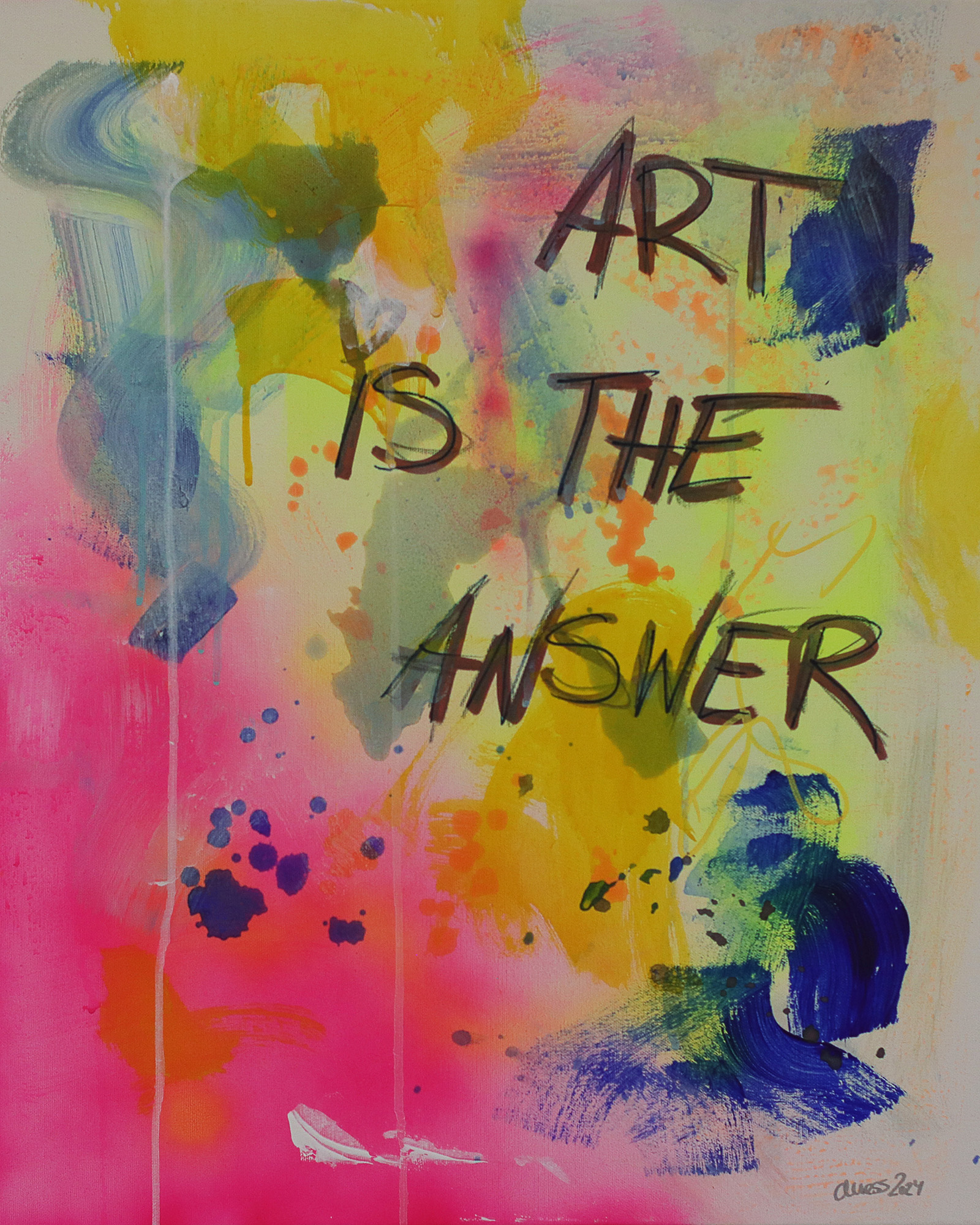 Art is the answer - 60 x 50 cm - 30 Euro