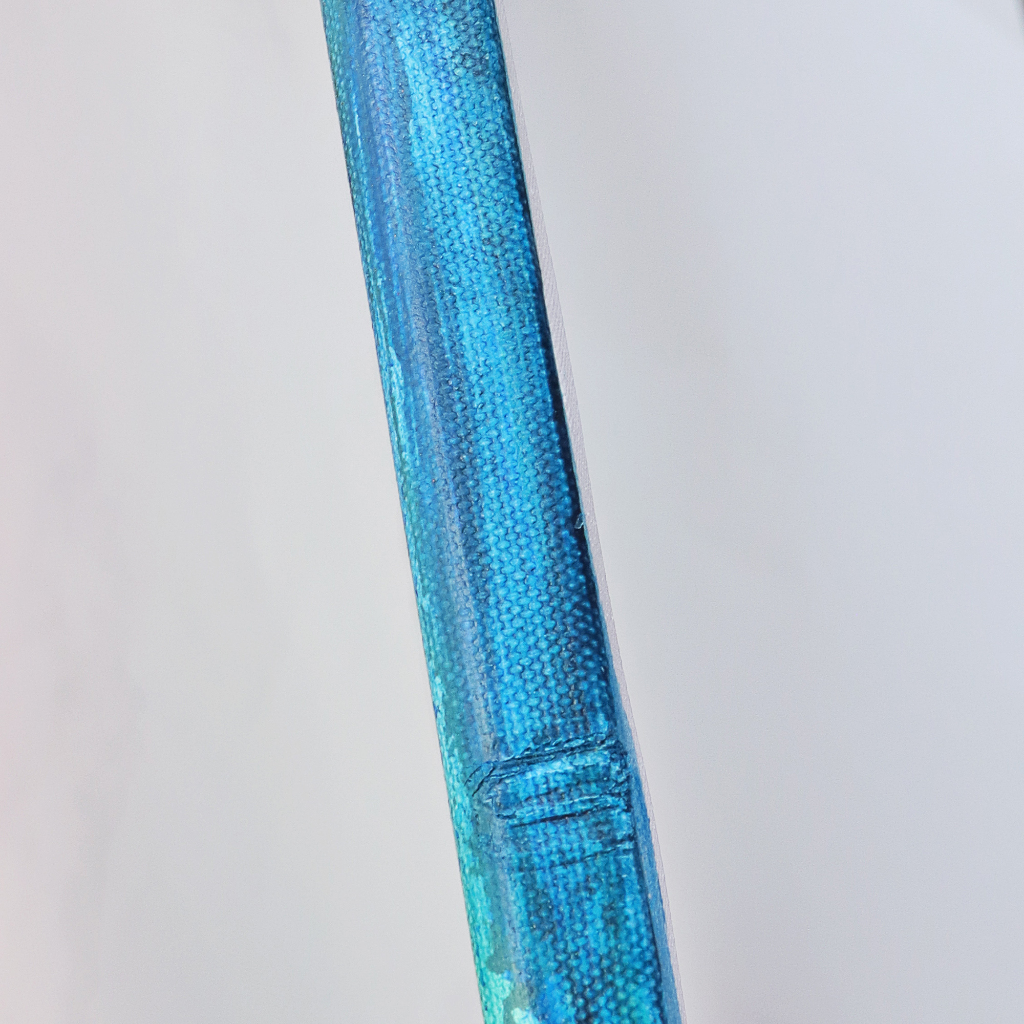 Nahaufnahme XL Wand Gemaelde Bild Vogel Papagei neon rot blau abstrakt Tier Ara Portraet Art