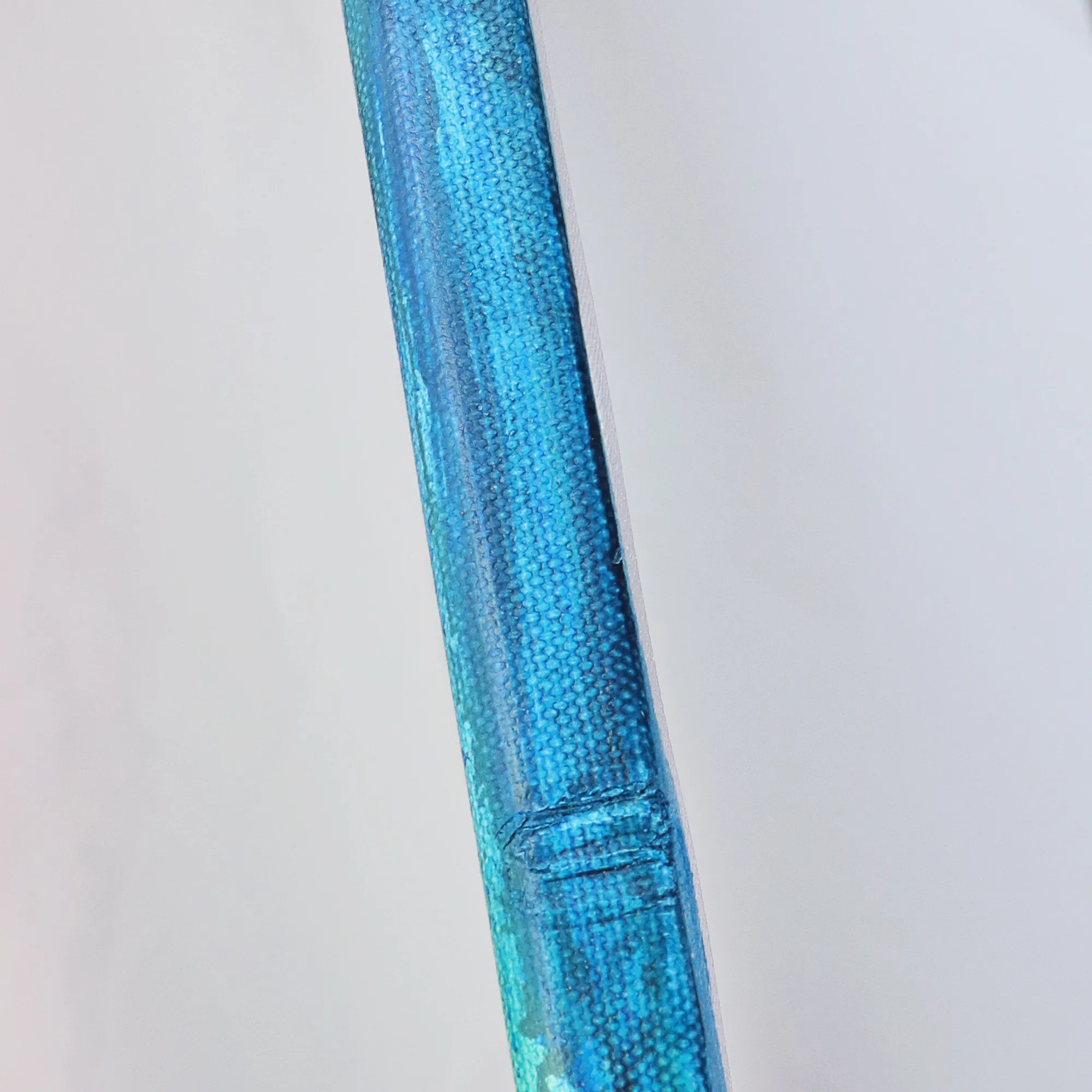 Nahaufnahme XL Wand Gemaelde Bild Vogel Papagei neon rot blau abstrakt Tier Ara Portraet Art