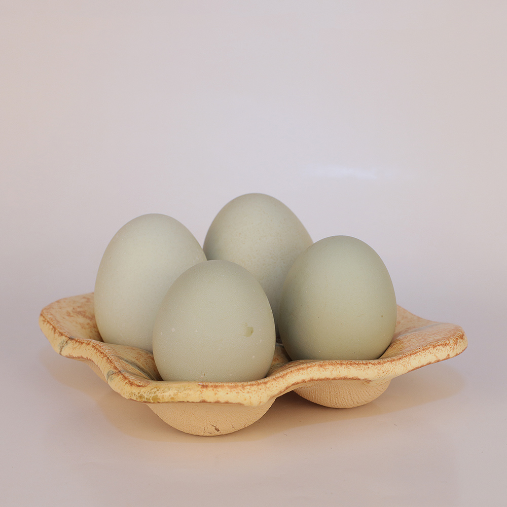 Beige Smaragd Craquelée Egg Tray - 12 x 12 cm - 5 Euro
