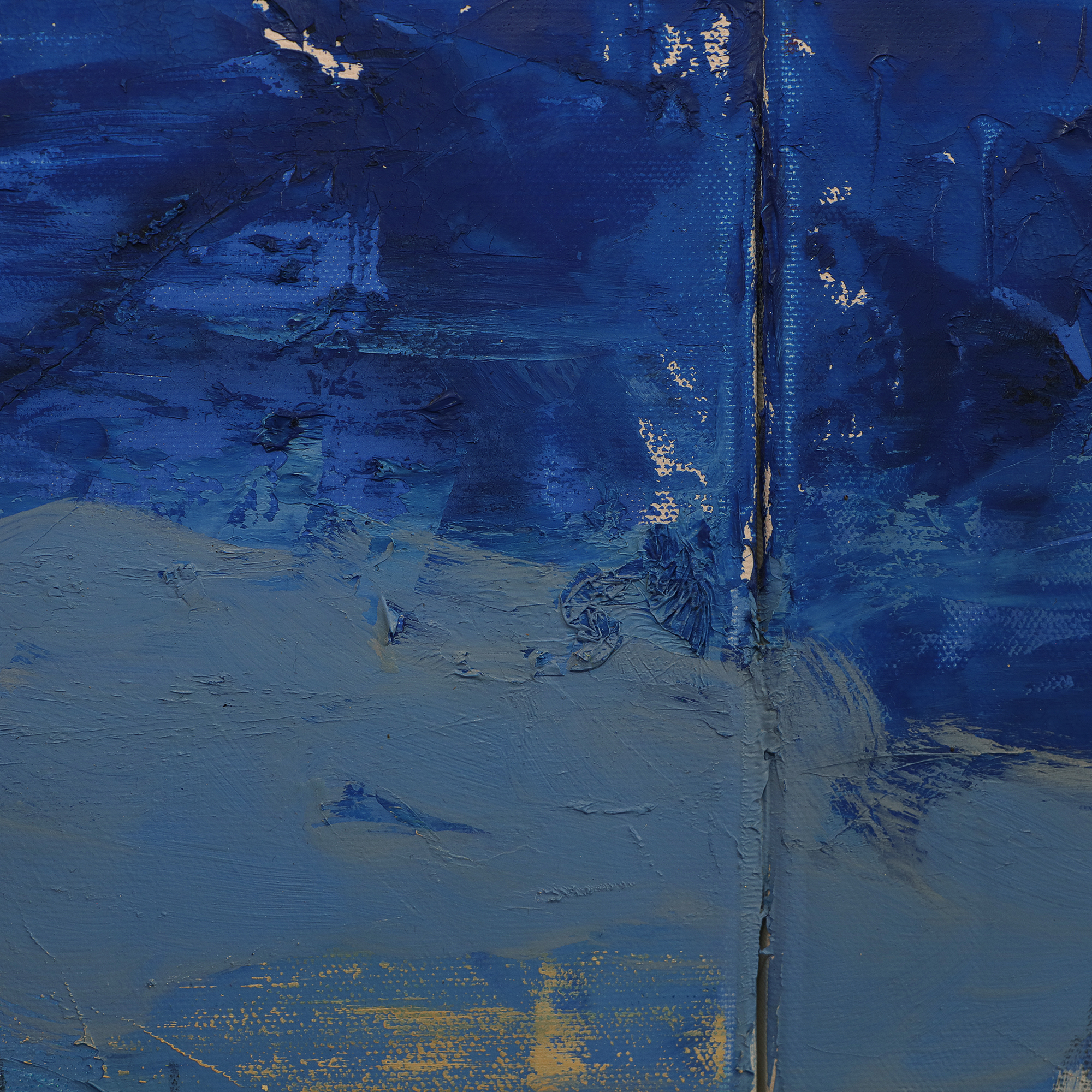 Nahaufnahme Gemälde XXL XL lang schmal Jamaika Meer Segel Boote blau gruen Strand Urlaub Art