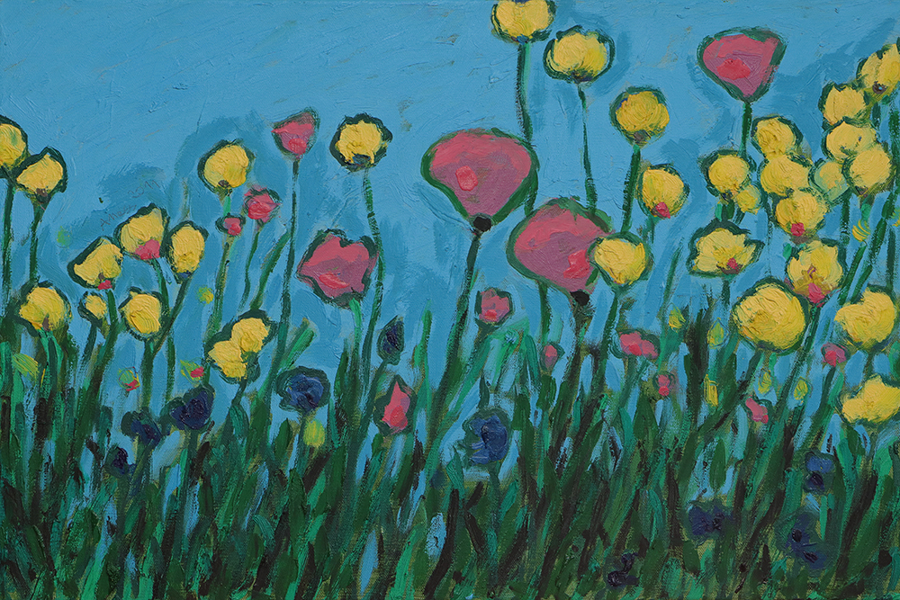 Blumenwiese - 40 x 60 cm - 25 Euro
